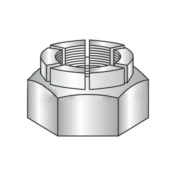 Newport Fasteners Lock Nut, Steel, Cadmium Plated, 25 PK NB217250P-25 - main